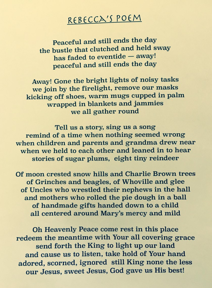 Rebecca's Poem