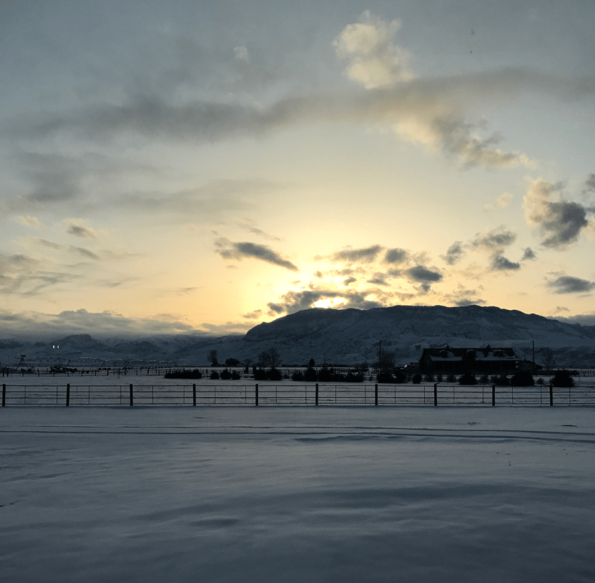 Ranch in Snow